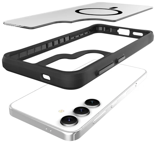 Buddi Hybrid Samsung Galaxy S25 Plus / S24 Plus Hoesje MagSafe Matte Zwart afbeelding 10