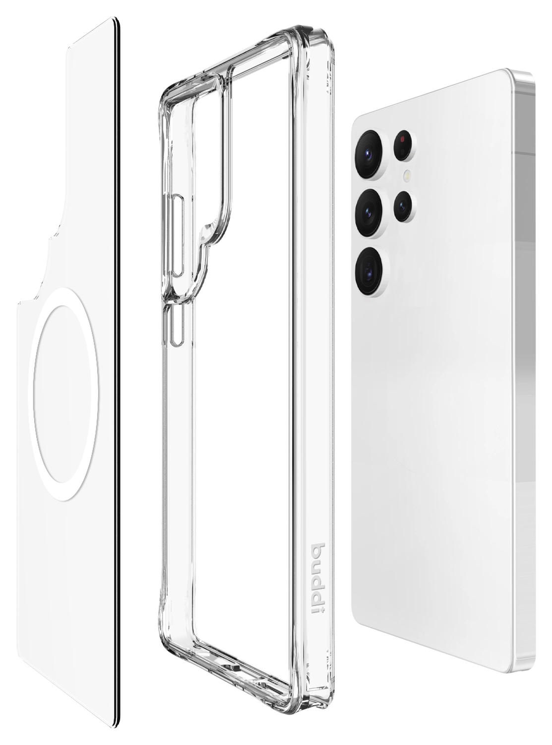 Buddi Core Samsung Galaxy S25 Ultra Hoesje MagSafe Back Cover Transparant afbeelding 10
