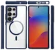 Buddi Hybrid Samsung Galaxy S25 Ultra Hoesje MagSafe Transparant Blauw afbeelding 10