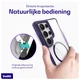 Buddi Hybrid Samsung Galaxy S25 Ultra Hoesje MagSafe Transparant Paars afbeelding 5