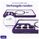 Buddi Hybrid Samsung Galaxy S25 Ultra Hoesje MagSafe Transparant Paars afbeelding 6