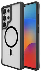 Buddi Hybrid Samsung Galaxy S25 Ultra Hoesje MagSafe Matte Zwart afbeelding