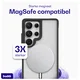 Buddi Hybrid Samsung Galaxy S25 Ultra Hoesje MagSafe Matte Zwart afbeelding 4