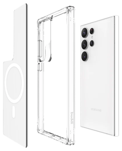 Buddi Core Samsung Galaxy S24 Ultra Hoesje MagSafe Back Cover Transparant afbeelding 9