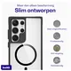 Buddi Hybrid Samsung Galaxy S24 Ultra Hoesje MagSafe Transparant Zwart afbeelding 6