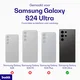 Buddi Hybrid Samsung Galaxy S24 Ultra Hoesje MagSafe Transparant Zwart afbeelding 2