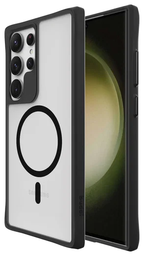 Buddi Hybrid Samsung Galaxy S24 Ultra Hoesje MagSafe Matte Zwart afbeelding 1