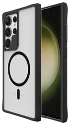 Buddi Hybrid Samsung Galaxy S24 Ultra Hoesje MagSafe Matte Zwart afbeelding