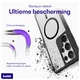 Buddi Hybrid Samsung Galaxy S24 Ultra Hoesje MagSafe Matte Zwart afbeelding 3
