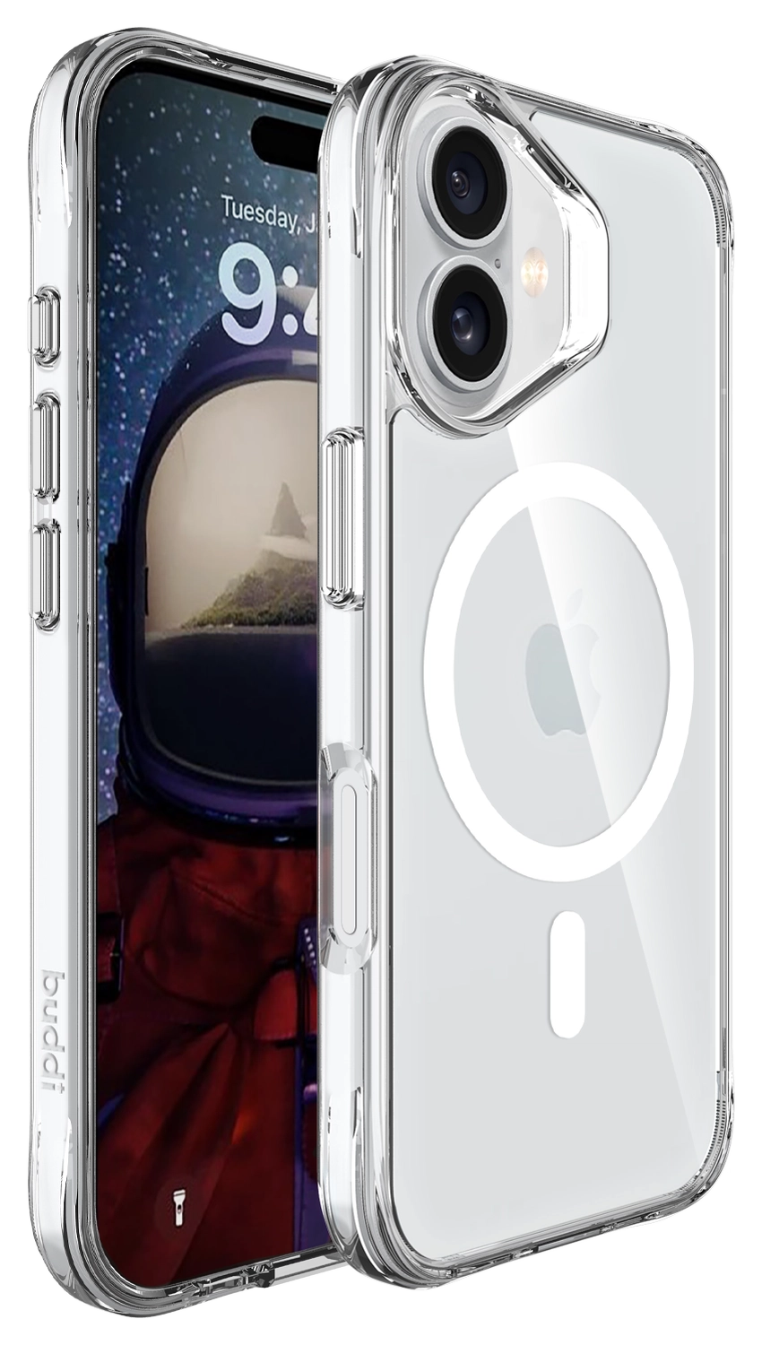 Buddi Core Apple iPhone 16 Hoesje MagSafe Back Cover Transparant afbeelding 10