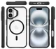 Buddi Hybrid Apple iPhone 16 Hoesje MagSafe Back Cover Transparant Zwart afbeelding 11