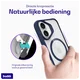 Buddi Hybrid Apple iPhone 16 Hoesje MagSafe Back Cover Transparant Blauw afbeelding 6