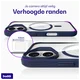 Buddi Hybrid Apple iPhone 16 Hoesje MagSafe Back Cover Transparant Blauw afbeelding 7