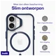 Buddi Hybrid Apple iPhone 16 Hoesje MagSafe Back Cover Transparant Blauw afbeelding 8
