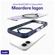 Buddi Hybrid Apple iPhone 16 Hoesje MagSafe Back Cover Transparant Blauw afbeelding 9
