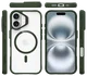 Buddi Hybrid Apple iPhone 16 Hoesje MagSafe Back Cover Transparant Groen afbeelding 11