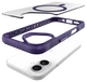 Buddi Hybrid Apple iPhone 16 Hoesje MagSafe Back Cover Transparant Paars afbeelding 12