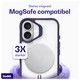 Buddi Hybrid Apple iPhone 16 Hoesje MagSafe Back Cover Transparant Paars afbeelding 4