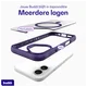 Buddi Hybrid Apple iPhone 16 Hoesje MagSafe Back Cover Transparant Paars afbeelding 9