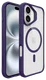 Buddi Hybrid Apple iPhone 16 Hoesje MagSafe Back Cover Transparant Paars afbeelding 10