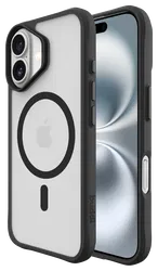 Buddi Hybrid Apple iPhone 16 Hoesje MagSafe Back Cover Matte Zwart afbeelding