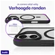 Buddi Hybrid Apple iPhone 16 Hoesje MagSafe Back Cover Matte Zwart afbeelding 7
