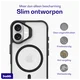 Buddi Hybrid Apple iPhone 16 Hoesje MagSafe Back Cover Matte Zwart afbeelding 8