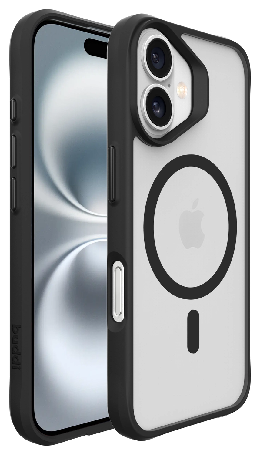 Buddi Hybrid Apple iPhone 16 Hoesje MagSafe Back Cover Matte Zwart afbeelding 10