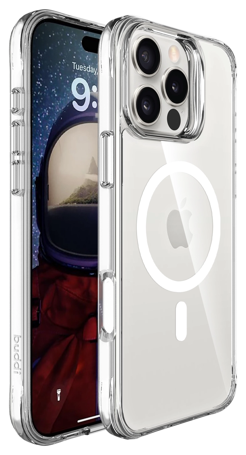Buddi Core Apple iPhone 16 Pro Hoesje MagSafe Back Cover Transparant afbeelding 10