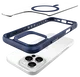 Buddi Hybrid Apple iPhone 16 Pro Hoesje MagSafe Back Cover Transparant Blauw afbeelding 12