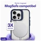 Buddi Hybrid Apple iPhone 16 Pro Hoesje MagSafe Back Cover Transparant Blauw afbeelding 4