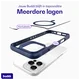 Buddi Hybrid Apple iPhone 16 Pro Hoesje MagSafe Back Cover Transparant Blauw afbeelding 9