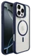 Buddi Hybrid Apple iPhone 16 Pro Hoesje MagSafe Back Cover Transparant Blauw afbeelding 10