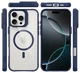Buddi Hybrid Apple iPhone 16 Pro Hoesje MagSafe Back Cover Transparant Blauw afbeelding 11