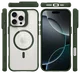 Buddi Hybrid Apple iPhone 16 Pro Hoesje MagSafe Back Cover Transparant Groen afbeelding 11