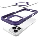 Buddi Hybrid Apple iPhone 16 Pro Hoesje MagSafe Back Cover Transparant Paars afbeelding 12