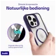 Buddi Hybrid Apple iPhone 16 Pro Hoesje MagSafe Back Cover Transparant Paars afbeelding 6