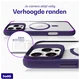 Buddi Hybrid Apple iPhone 16 Pro Hoesje MagSafe Back Cover Transparant Paars afbeelding 7