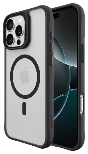 Buddi Hybrid Apple iPhone 16 Pro Hoesje MagSafe Back Cover Matte Zwart afbeelding 1