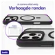 Buddi Hybrid Apple iPhone 16 Pro Hoesje MagSafe Back Cover Matte Zwart afbeelding 5