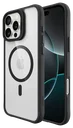 Buddi Hybrid Apple iPhone 16 Pro Max Hoesje MagSafe Back Cover Transparant Zwart