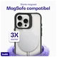 Buddi Hybrid Apple iPhone 16 Pro Max Hoesje MagSafe Back Cover Transparant Zwart afbeelding 4