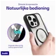 Buddi Hybrid Apple iPhone 16 Pro Max Hoesje MagSafe Back Cover Transparant Zwart afbeelding 6
