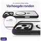 Buddi Hybrid Apple iPhone 16 Pro Max Hoesje MagSafe Back Cover Transparant Zwart afbeelding 7