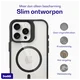 Buddi Hybrid Apple iPhone 16 Pro Max Hoesje MagSafe Back Cover Transparant Zwart afbeelding 8