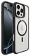 Buddi Hybrid Apple iPhone 16 Pro Max Hoesje MagSafe Back Cover Transparant Zwart afbeelding 10