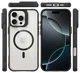 Buddi Hybrid Apple iPhone 16 Pro Max Hoesje MagSafe Back Cover Transparant Zwart afbeelding 11