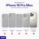 Buddi Hybrid Apple iPhone 16 Pro Max Hoesje MagSafe Back Cover Transparant Zwart afbeelding 2