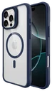 Buddi Hybrid Apple iPhone 16 Pro Max Hoesje MagSafe Back Cover Transparant Blauw