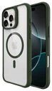 Buddi Hybrid Apple iPhone 16 Pro Max Hoesje MagSafe Back Cover Transparant Groen